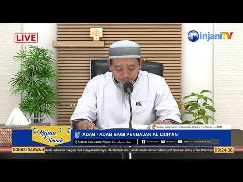 ⭕ [LIVE] ADAB - ADAB BAGI PENGAJAR AL QUR'AN - Ustadz Eka Sastra Wijaya, Lc  حفظه الله تعالى