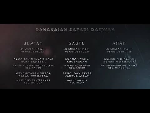 SAFARI DAKWAH KOTA KENDARI - Ustadz Maududi Abdullah, Lc