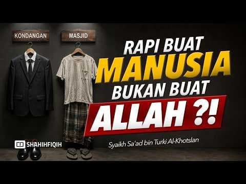 Ke 𝗔𝗰𝗮𝗿𝗮 𝗣𝗲𝗻𝘁𝗶𝗻𝗴 Bisa Rapi, Kenapa ke 𝗠𝗮𝘀𝗷𝗶𝗱 Seadanya?