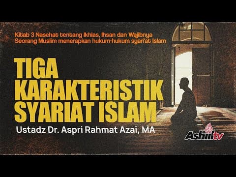 🔴[LIVE] 3 Nasehat Ikhlas Ihsan & Wajibnya Menerapkan Syariat Islam-Ustadz Dr. Aspri Rahmat Azai, MA