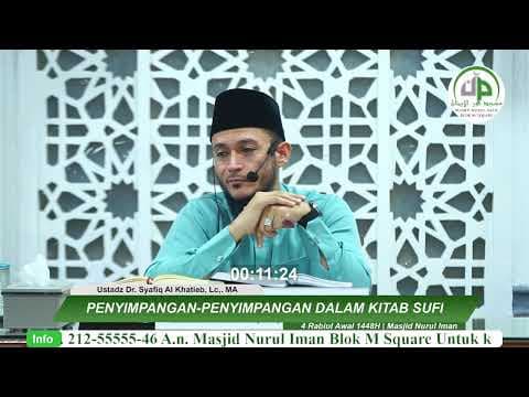 Penyimpangan-penyimpangan Dalam Kitab Sufi - Ustadz Dr. Syafiq Al Khatieb, Lc,. MA