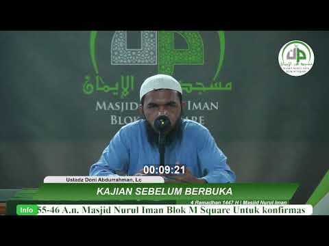 03. Kajian Sebelum Berbuka - Ustadz Doni Abdurrahman, Lc