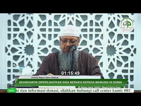Seandainya Diperlihatkan Sisa Neraka Kepada Manusia Di dunia - Ustadz Najmi Umar Bakkar