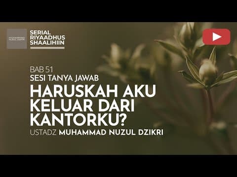 2231. TANYA JAWAB | Riyaadhus Shaalihiin | Ustad Muhammad Nuzul Dzikri