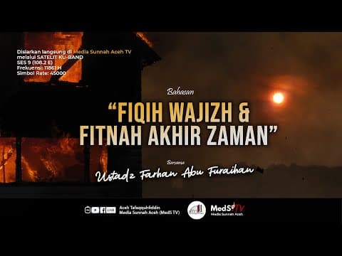 🔴 [LIVE] "Fiqih Wajizh dan Kitabul Fitan (per-3) | Ustadz Farhan Abu Furaihan