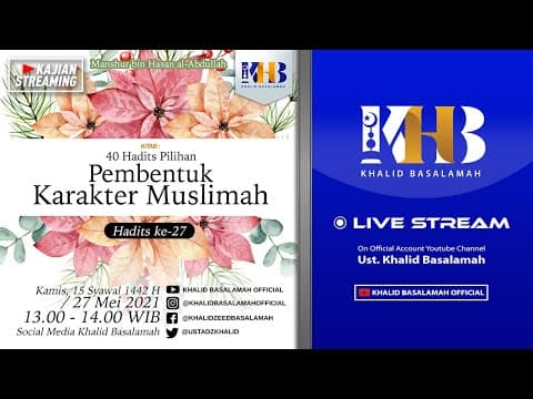40 Hadits Pilihan Pembentuk Karakter Muslimah - Hadits #27