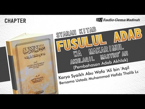 KAJIAN BA'DA SUBUH ADAB DAN AKHLAK Bag.4 - Ustadz Hafidz Thalib, Lc [MSS MARTAPURA]