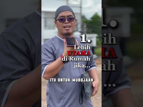 REPOST] VP600 | Muslimah lebih utama Tarawih di rumah atau di masjid?
