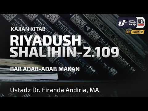 Riyadush Shalihin 2.109: Bab: Adab-Adab Makan