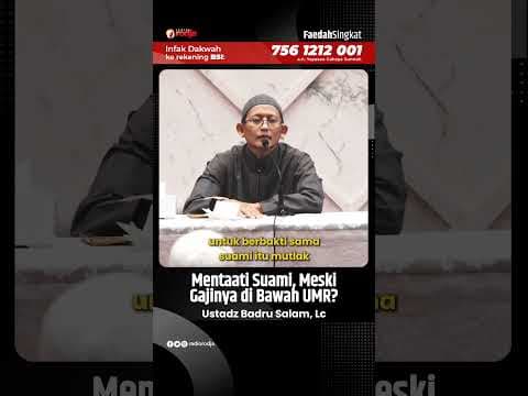 Mentaati Suami Meski Gajinya dibawah UMR