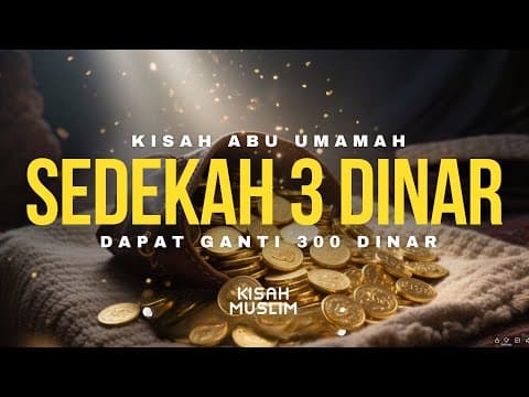 Kisah Nyata Keajaiban Sedekah. Kisah Abu Umamah, Sedekah 3 Dinar Mendapat Ganti 300 Dinar