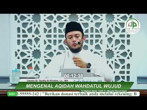 Mengenal Aqidah Wahdatul Wujud - Ustadz Dr. Syafiq Al Khatieb, Lc,. MA