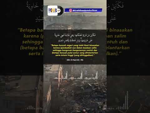 Negeri yang Dipenuhi Kezaliman Akan Binasa - Khalid Basalamah