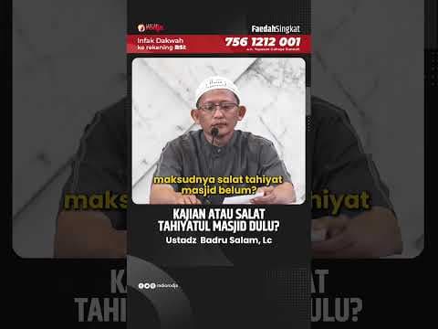 kajian atau shalat tahiyatul masjid